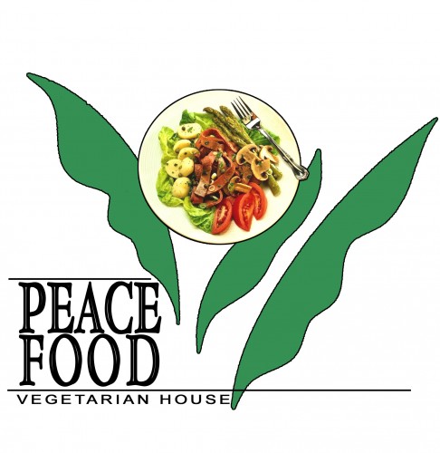 Peace Food Vegetarian House Logo