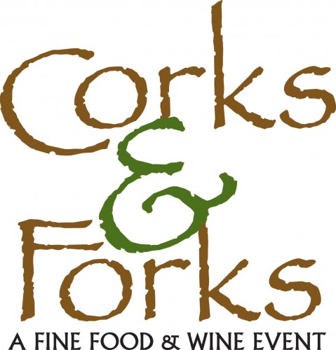 Corks and Forks Logo
