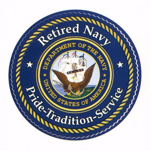 Retired Navy USA logo