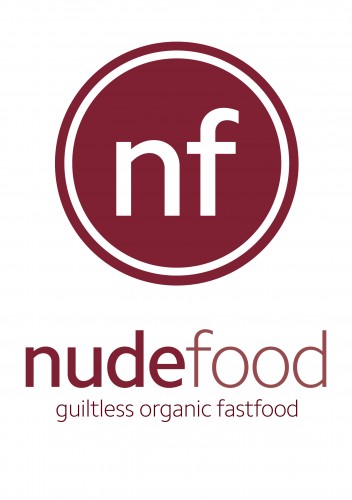 Nude Food Guiltless Organic Fast food Logo