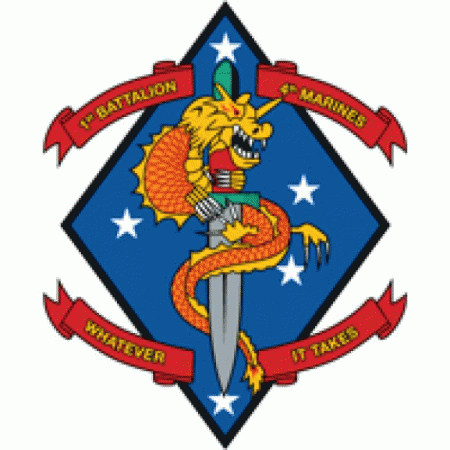 1st Battalion 4th Marine Regiment Usmc Logo