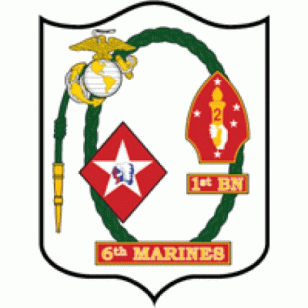 1st Battalion 6th Marine Regiment Usmc Logo