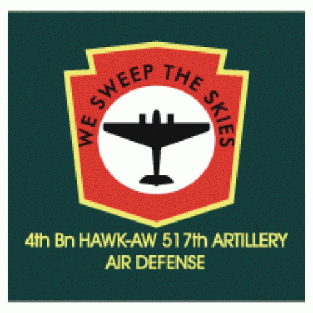4th Bn Hawk-aw 517th Artillery Logo