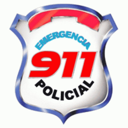 911 Emergencia Policial 3d Logo