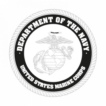 Us Marine Corp Black Vector Logo