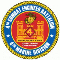 4th Combat Engineer Battalion Usmcr Logo
