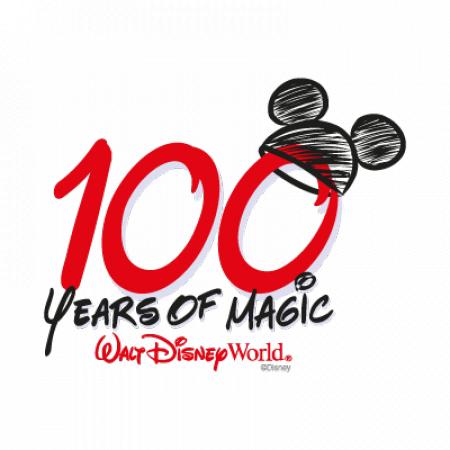 100 Years Of Magic Vector Logo