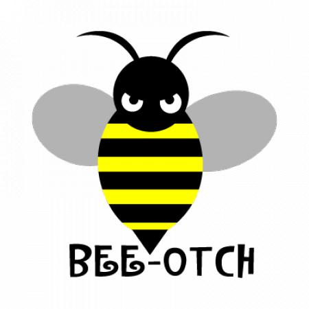 Bee-otch Logo Vector