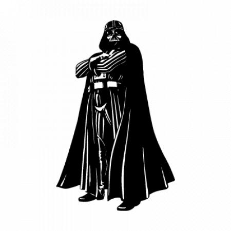 Darth Vader Coloring Book Sketch Logo Vector