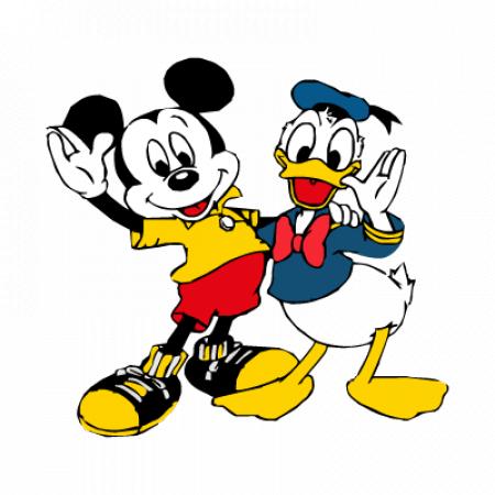 Mickey Mouse & Donald Duck Vector Logo