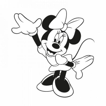 Minnie Mouse Character Vector Logo