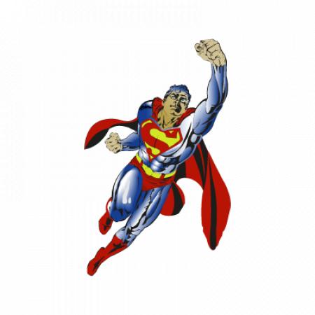 Superman Flying Vector Logo