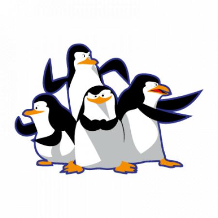 Madagascar Pinguinos Penguins Vector Logo