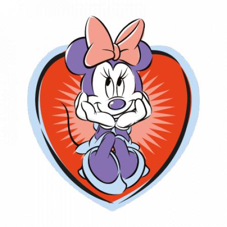 Minnie Mouse Cartoon Vector Logo