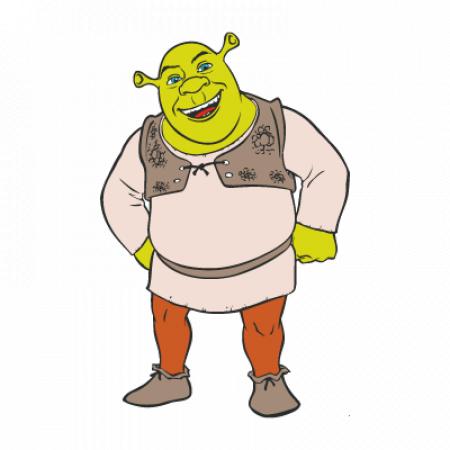Shrek Character Vector Logo