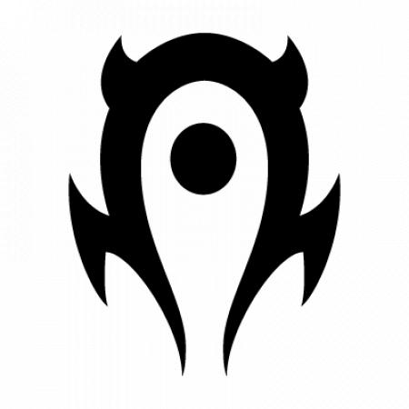 World Of Warcraft Horde Black Vector Logo