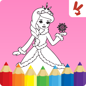 Coloring-pages-game-princess-Logo