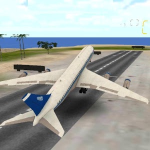 Flight Simulator Fly Plane 3D Logo
