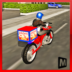 Moto Pizza Delivery Logo